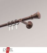 bronze Vorschau Lysel - SET Opal 160cm Träger offen mit Endstücke Konus in Edelstahl-Optik #1W bronze