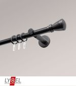 titan Vorschau Lysel - SET Opal 160cm Träger offen mit Endstücke Konus in Edelstahl-Optik #1W titan