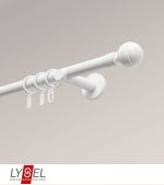 weiß Vorschau Lysel - SET Opal 160cm Träger offen mit Endstücke Kugel in Bronze #1W weiß