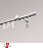 edelstahl-optik Vorschau Lysel - SET Topaz Innenlauf 160cm Träger ausziehbar mit Endstücke Zylinder in Edelstahl-Optik #1W edelstahl-optik