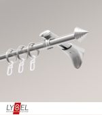 Vorschau Lysel - SET Topaz Universaltrger 160cm mit Endstcke Kegel in Edelstahl-Optik #1W edelstahl-optik