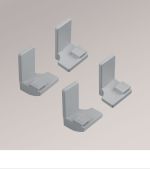 grau Vorschau SET Befestigungswinkel Exklusiv Decomatic #1W grau