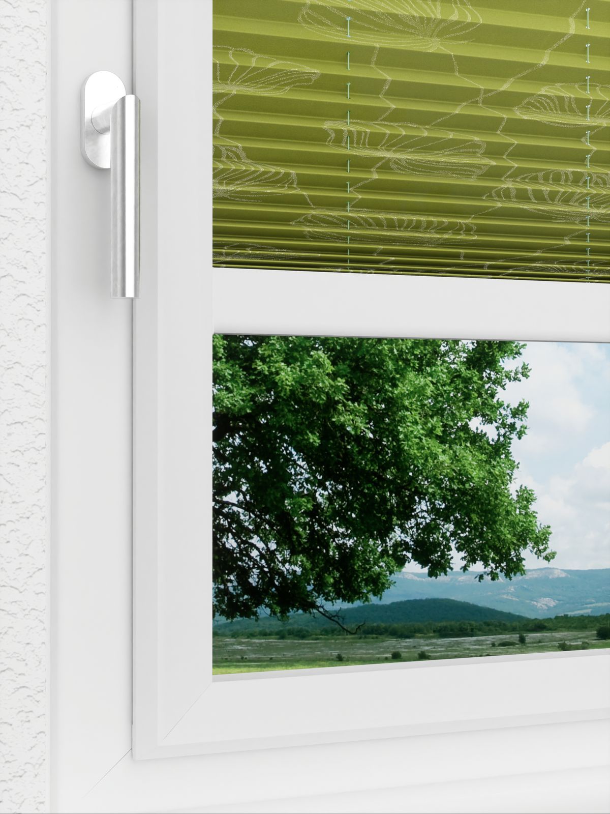 Detailansicht LYSEL HOME Plissee 438A Flora Print