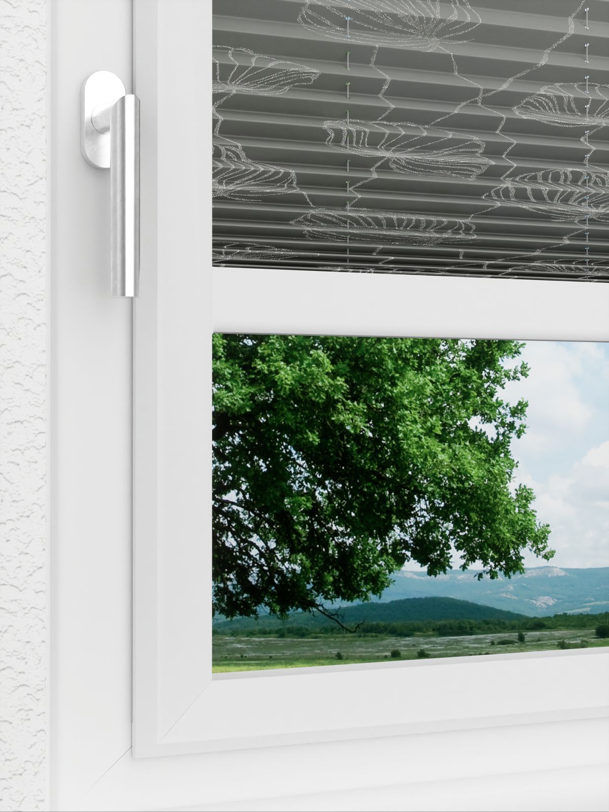 Detailansicht LYSEL HOME Plissee 322A Flora Print