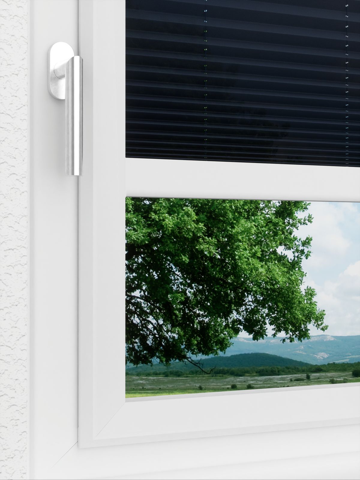 Detailansicht LYSEL HOME Plissee 237A Oliv Krepp