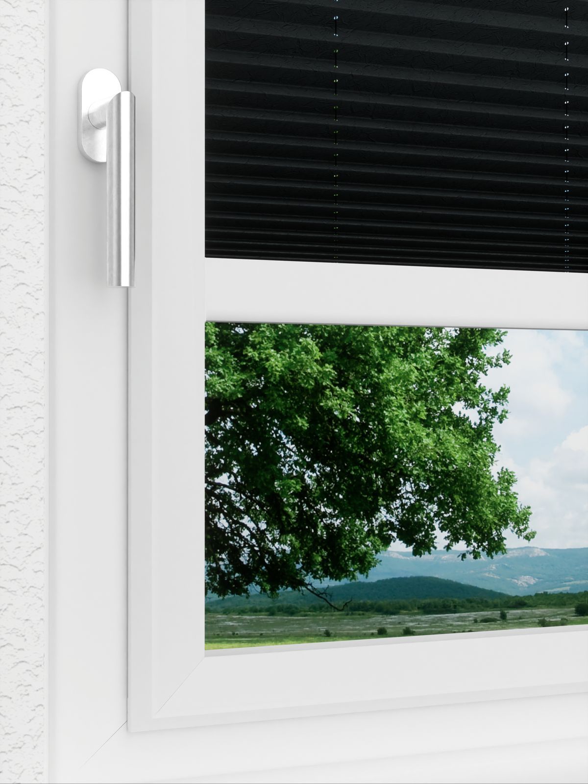 Detailansicht LYSEL HOME Plissee 301A Jarl Crush Pearl