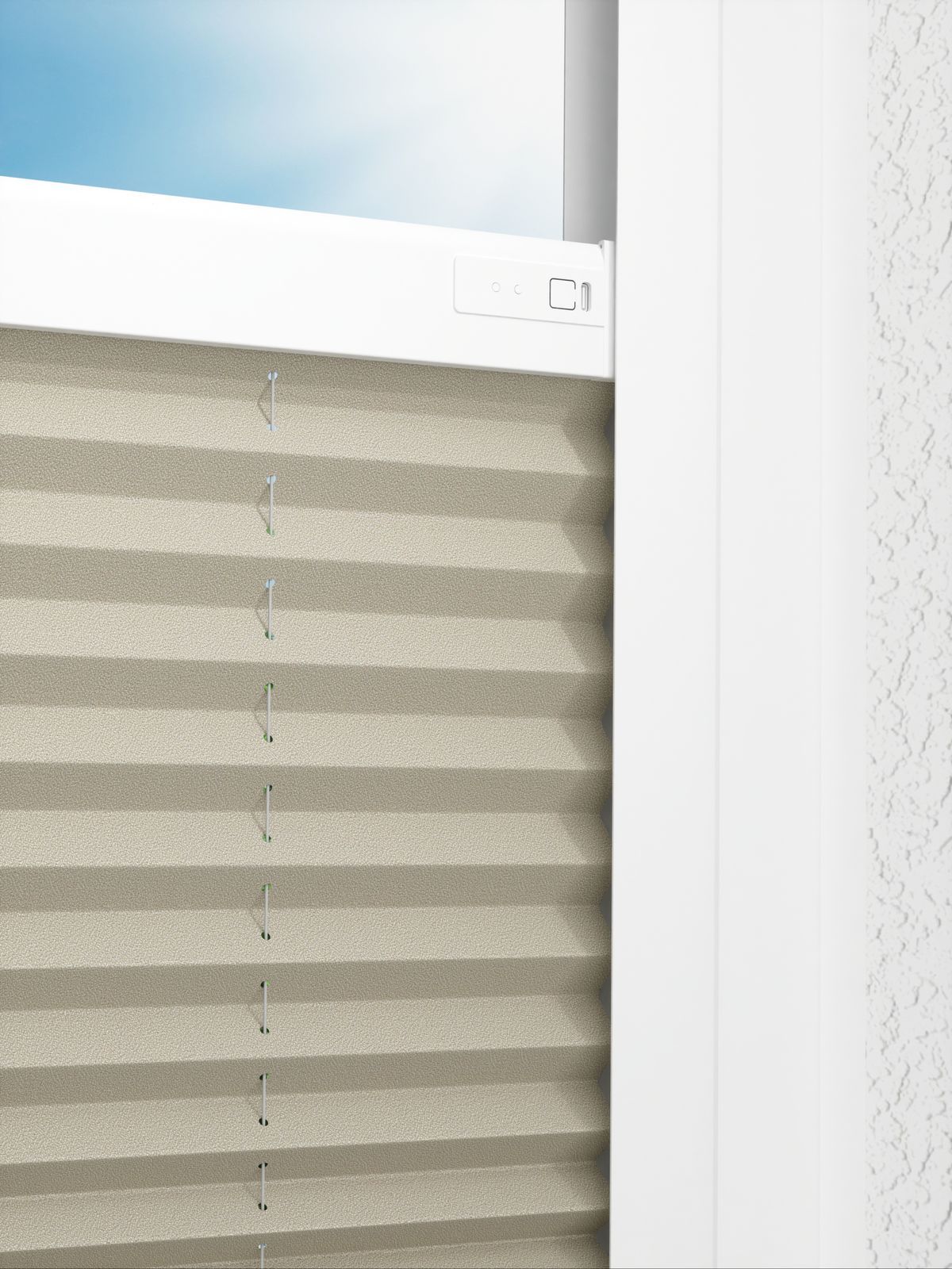 Detailansicht LYSEL HOME Plissee 308A Frida Krepp