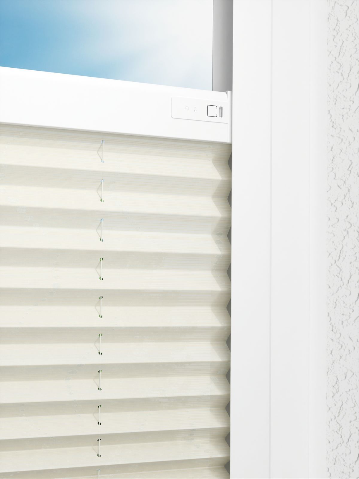 Detailansicht LYSEL HOME Plissee 410A Whirl Pattern