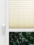 LYSEL HOME Plissee 101A Oliv Krepp Pearl Smart Frame Fensteransicht