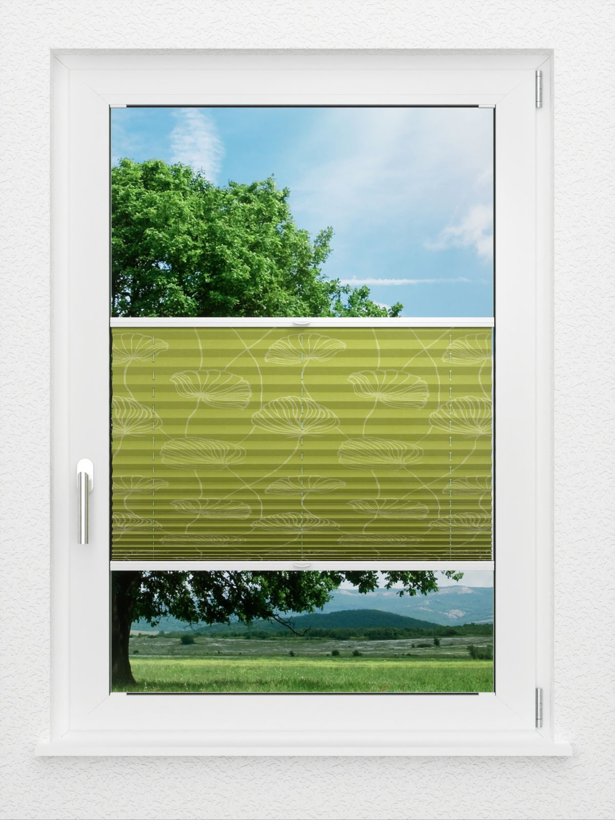 Detailansicht LYSEL HOME Plissee 438A Flora Print