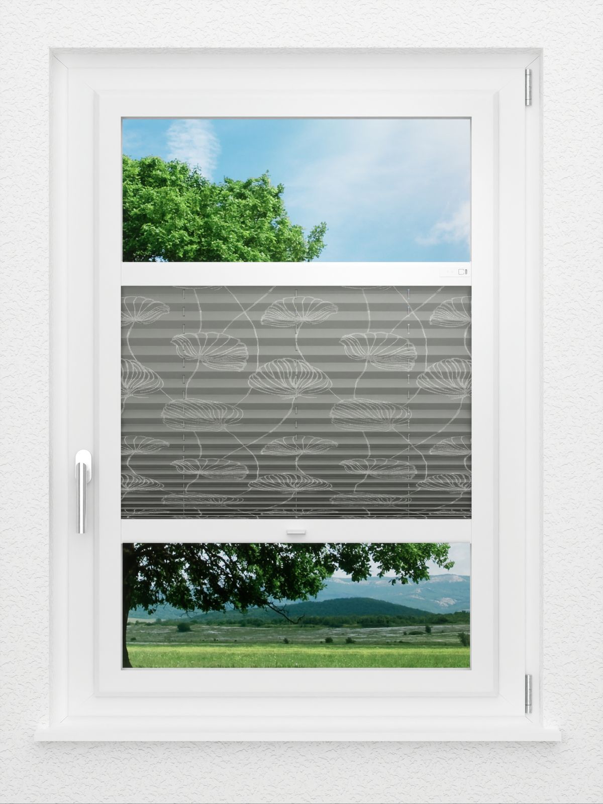 Detailansicht LYSEL HOME Plissee 322A Flora Print