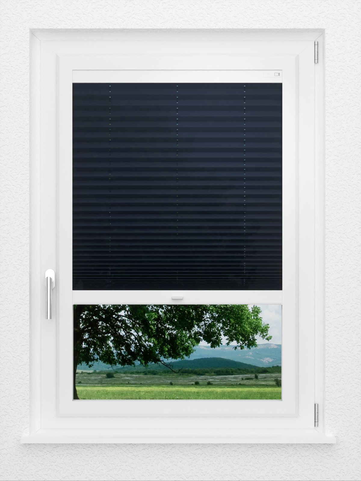 Detailansicht LYSEL HOME Plissee 237A Oliv Krepp