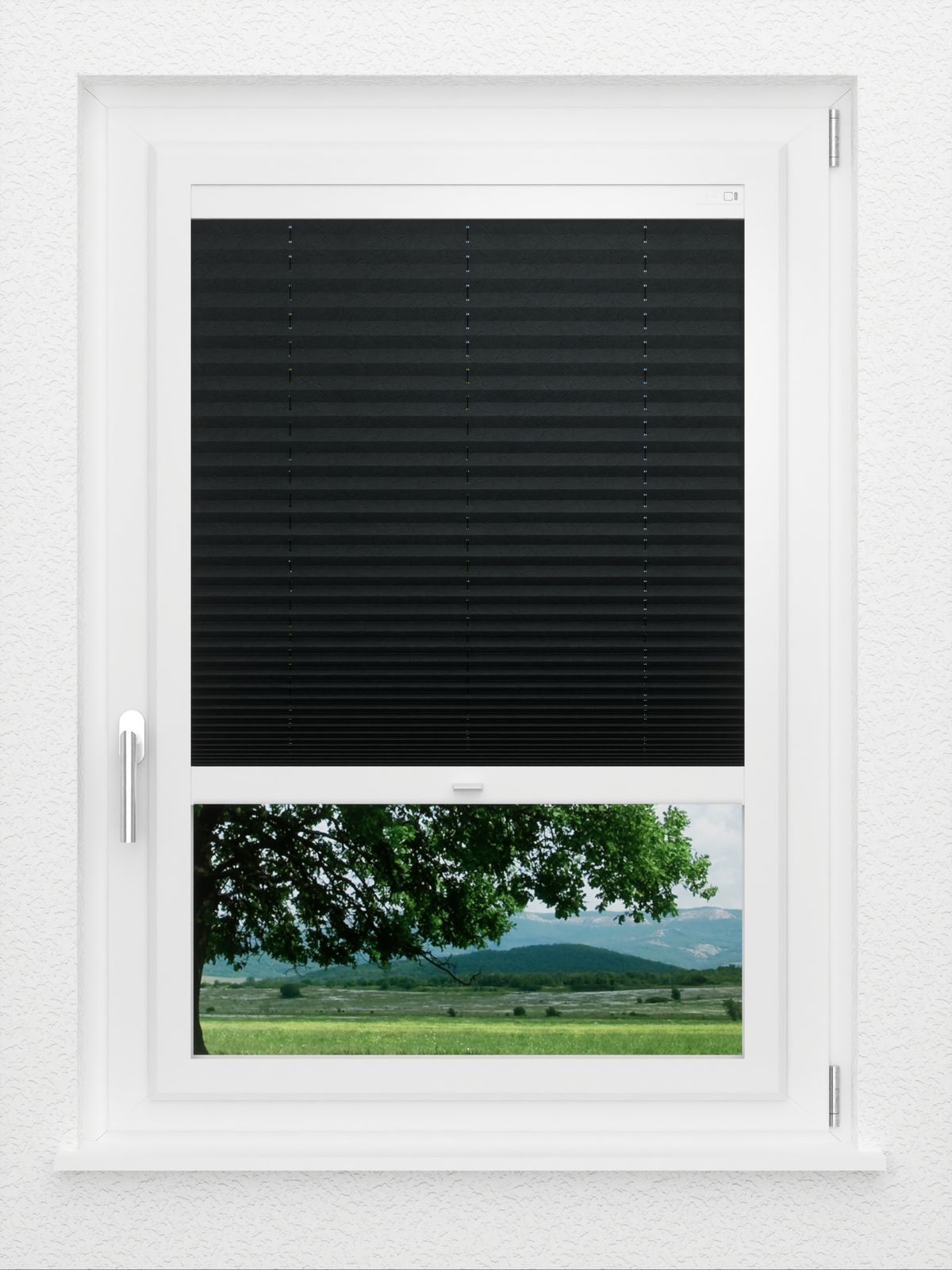 Detailansicht LYSEL HOME Plissee 301A Jarl Crush Pearl