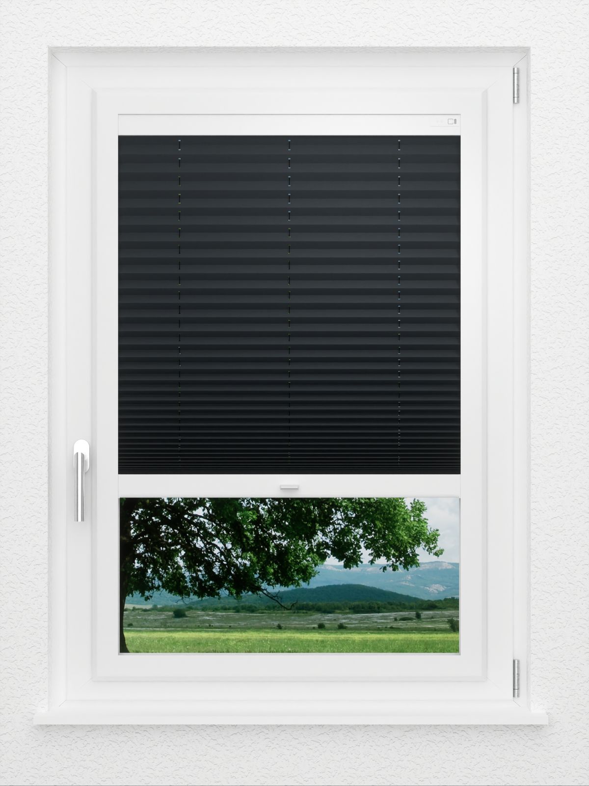 Detailansicht LYSEL HOME Plissee 123A Simo Pearl