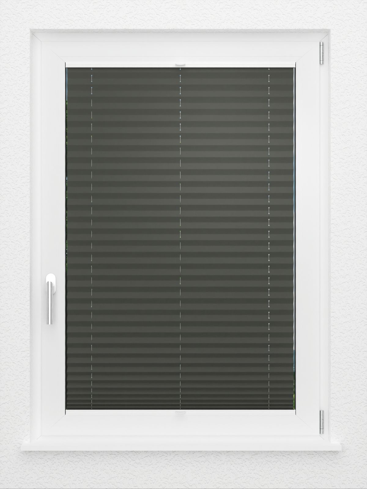 Detailansicht LYSEL HOME Plissee 202B Oliv Krepp BO