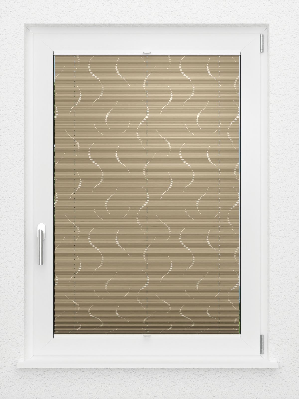 Detailansicht LYSEL HOME Plissee 318A Whirl Pattern
