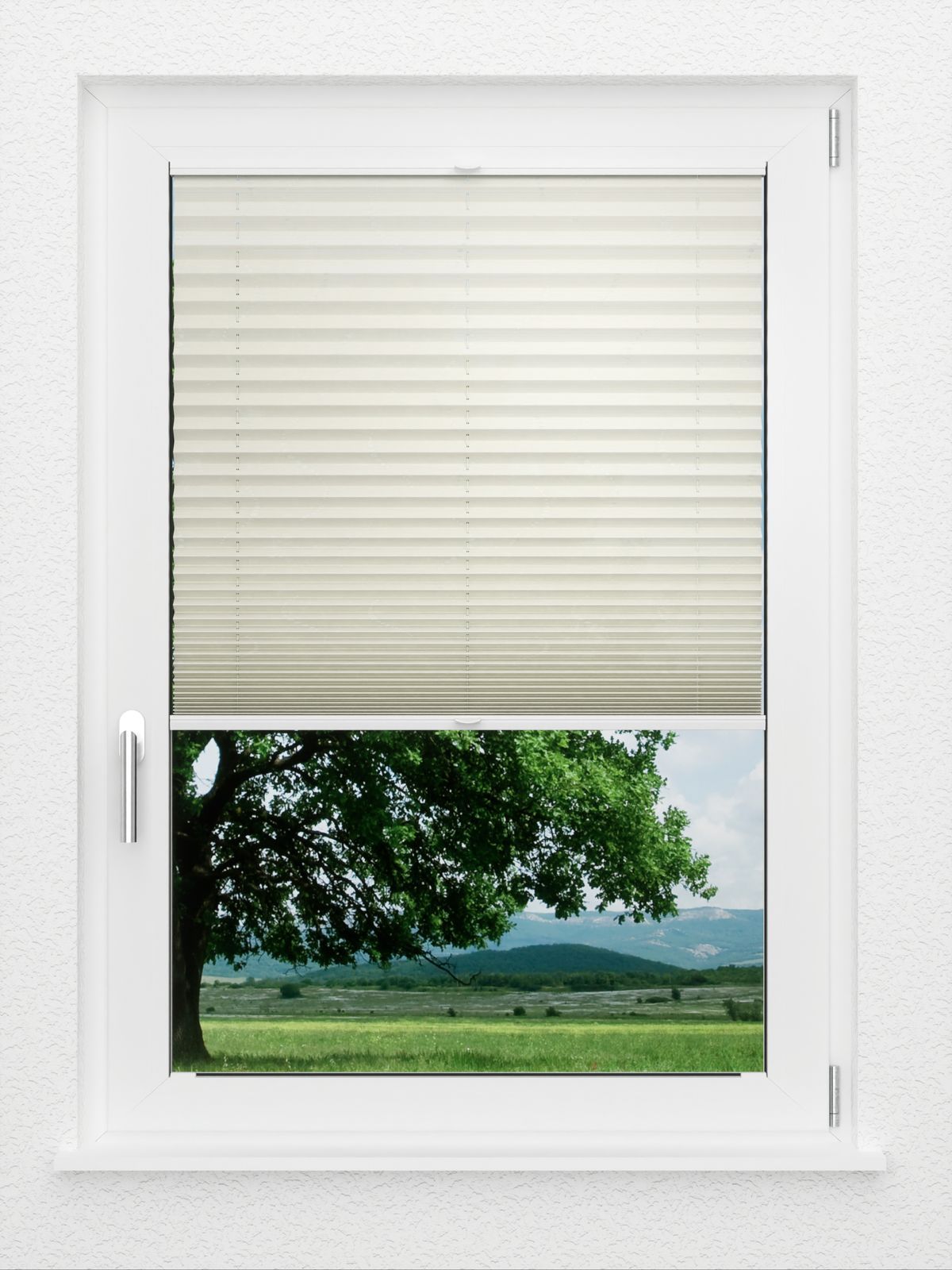 Detailansicht LYSEL HOME Plissee 410A Whirl Pattern