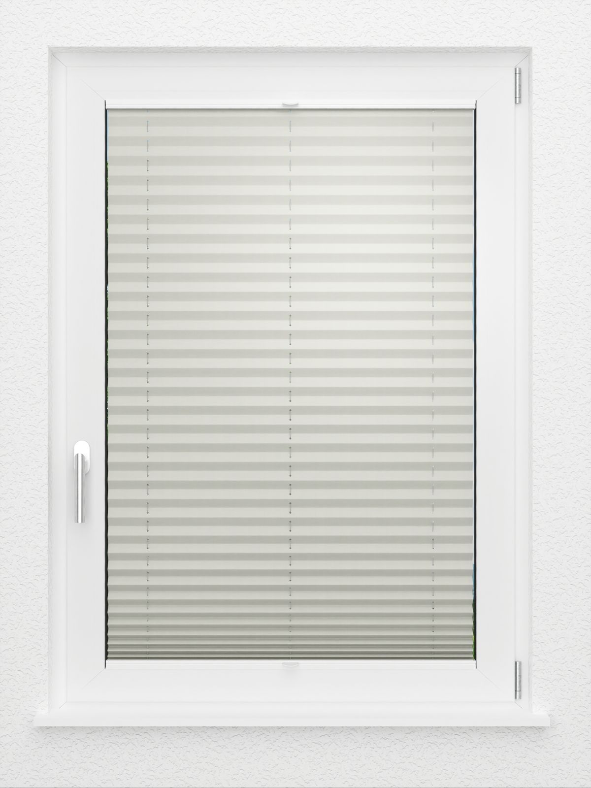 Detailansicht LYSEL HOME Plissee 212B Oliv Krepp Pearl