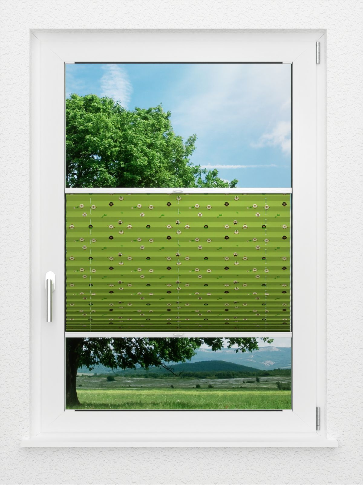 Detailansicht LYSEL HOME Plissee 402A Funny Sheeps