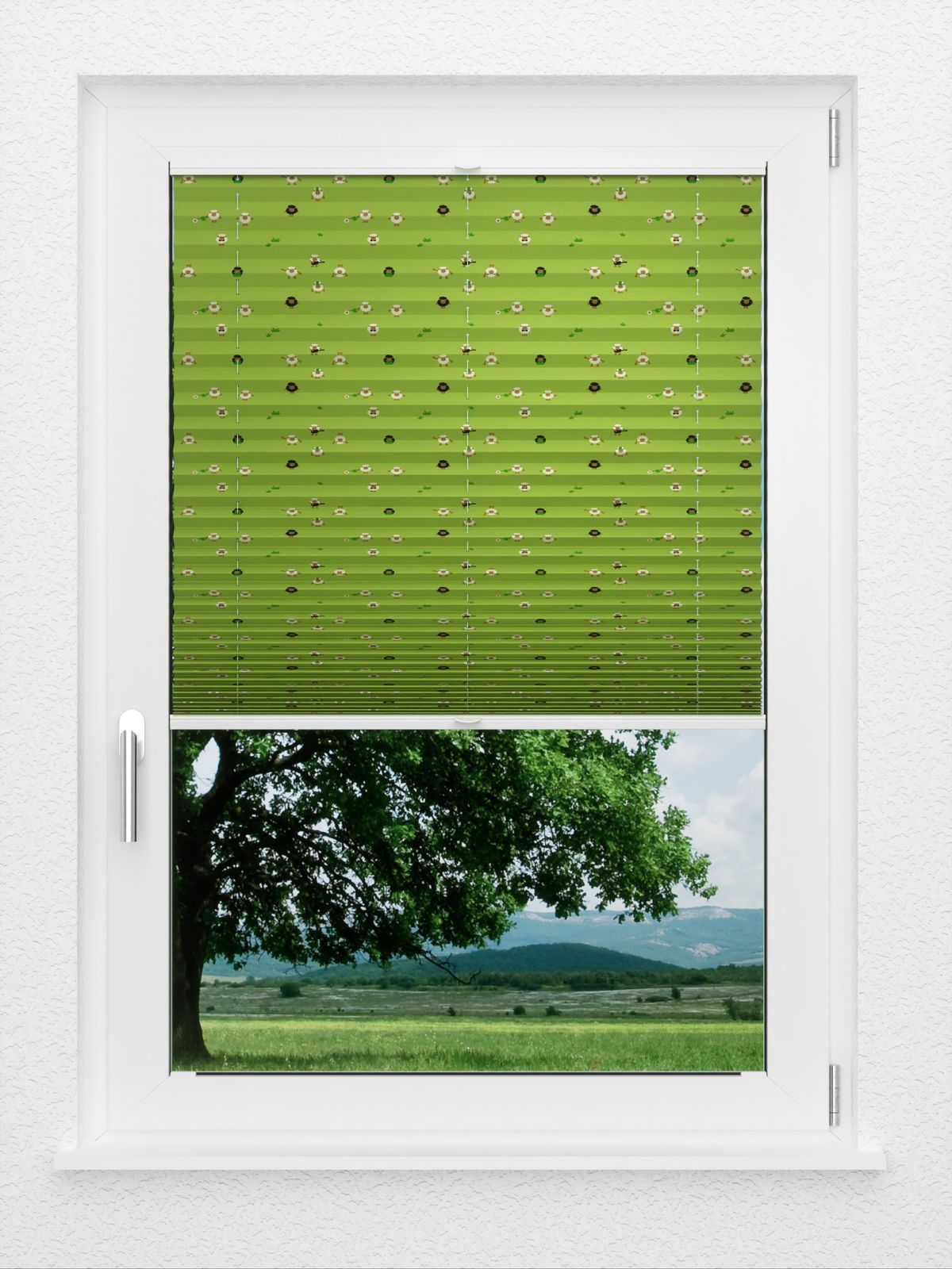 Detailansicht LYSEL HOME Plissee 402A Funny Sheeps