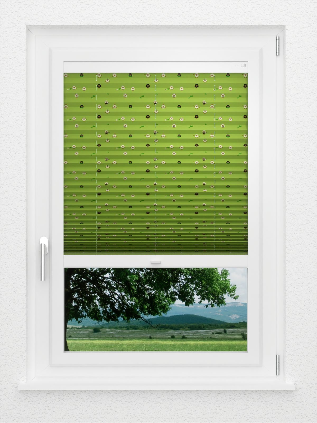 Detailansicht LYSEL HOME Plissee 402A Funny Sheeps
