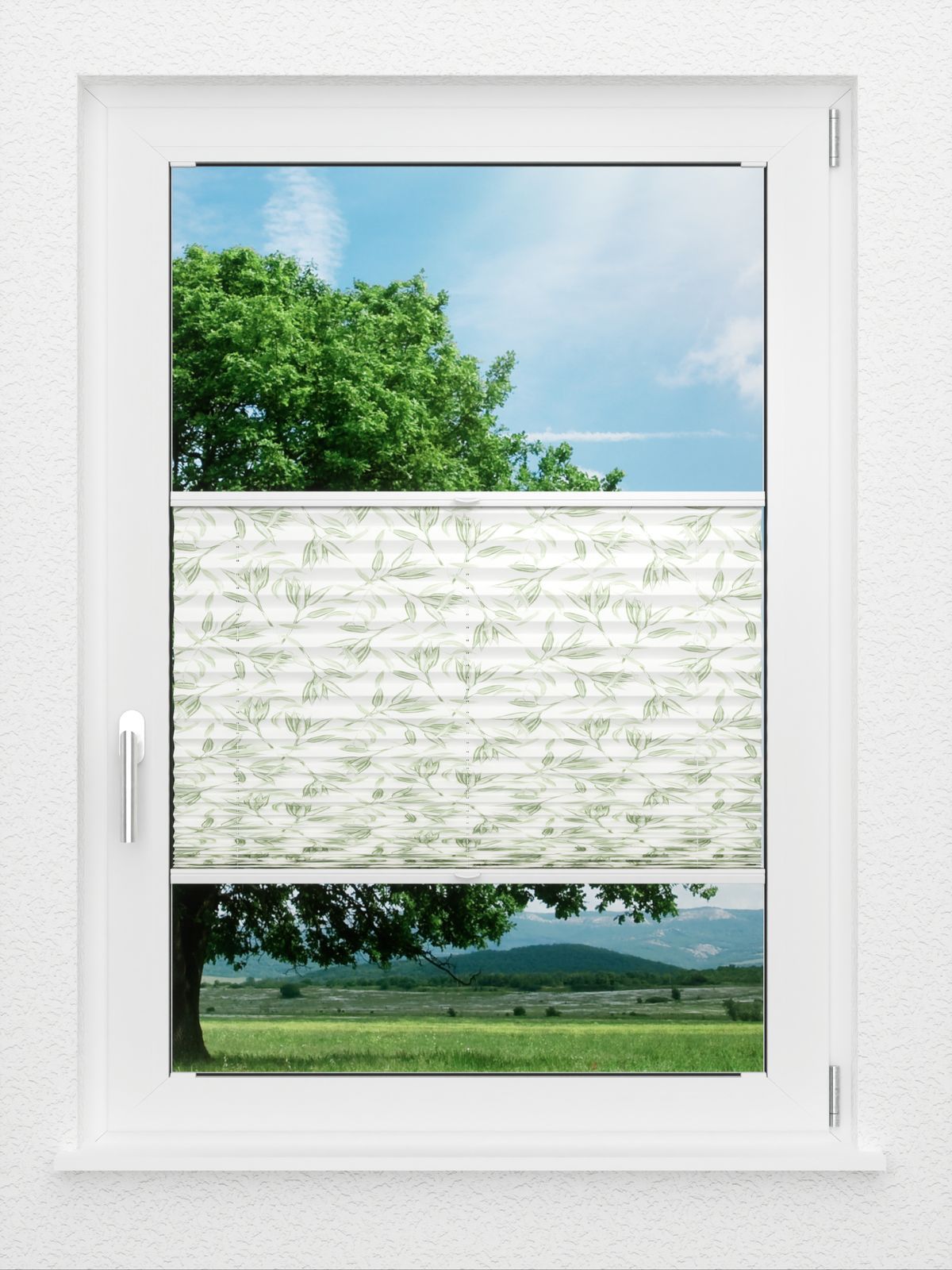 Detailansicht LYSEL HOME Plissee 406A Flora Soft