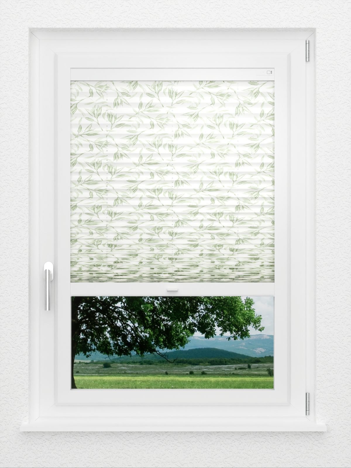 Detailansicht LYSEL HOME Plissee 406A Flora Soft