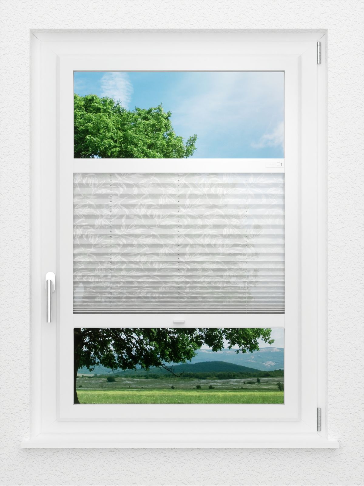 Detailansicht LYSEL HOME Plissee 329A Flora Soft