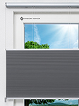 Honeycomb Clossy Dark 4.700.21 Fensteransicht