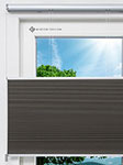 Honeycomb Grazia Dark 3.363.68 Fensteransicht