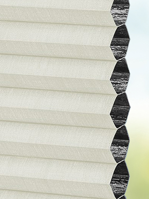 Stoff Plissee Maßanfertigung Duette Sovere Dark 3728