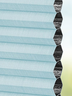 Stoff Plissee Maßanfertigung Duette Sovere Dark 3735