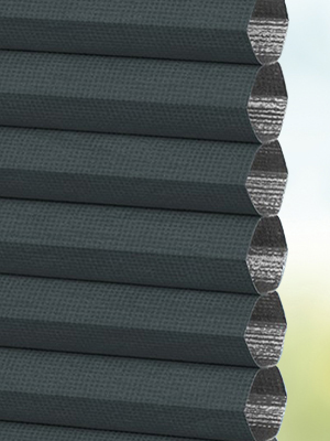 Stoff Plissee Maßanfertigung Duette Boggia Dark 3806