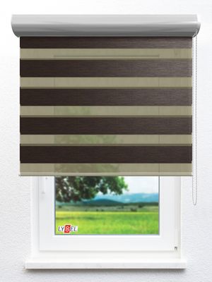 Simply Doppelrollo Bergen 30200 Fensteransicht