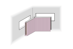 Erkeranlage mit einem Fluegel