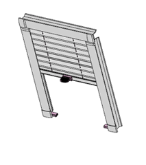 Dachfensterplissee mit beweglicher Unterschiene